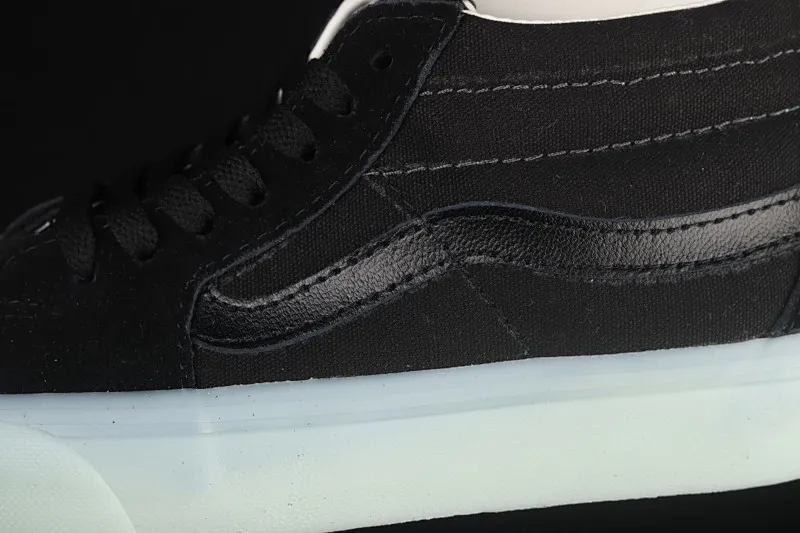 All categories Vans Vans series Vans Mid Vans China Vans Sk8-Mid official new cool transparent glass glue black Chinese sneakers VN0A3WM3ABC